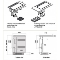 Варочная панель с вытяжкой FALMEC INDUCTION HOB INOX (880)