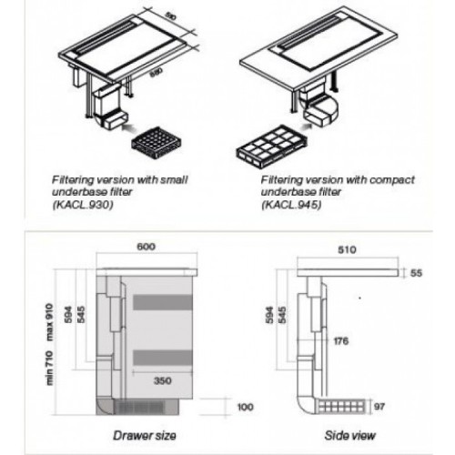 Варочная панель с вытяжкой FALMEC INDUCTION HOB INOX (880) в Краснодаре