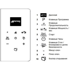 Встраиваемая микроволновая печь Smeg FMI120B3