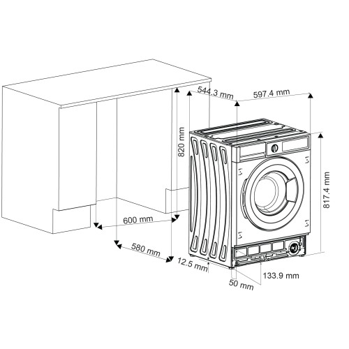 Встраиваемая стиральная машина Graude EWA 80.1 в Краснодаре