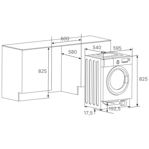 Встраиваемая стиральная машина Kuppersbusch W 6508.1 V в Краснодаре