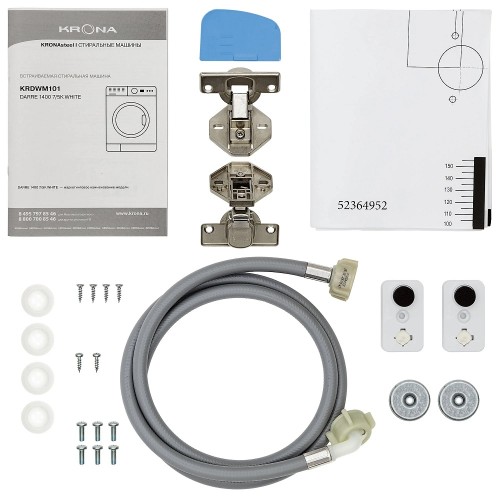 Встраиваемая стирально-сушильная машина KRONA DARRE 1400 7/5K WHITE в Краснодаре