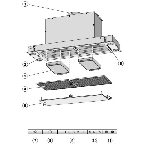 Встраиваемая вытяжка Miele DA 2628 CLST в Краснодаре