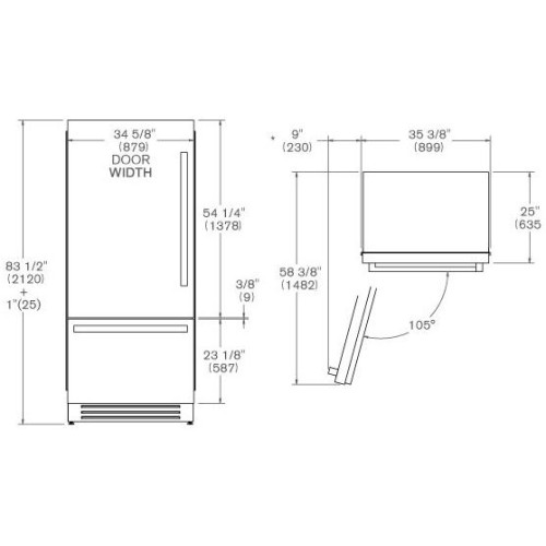 Встраиваемый холодильник Bertazzoni REF905BBLXTT в Краснодаре