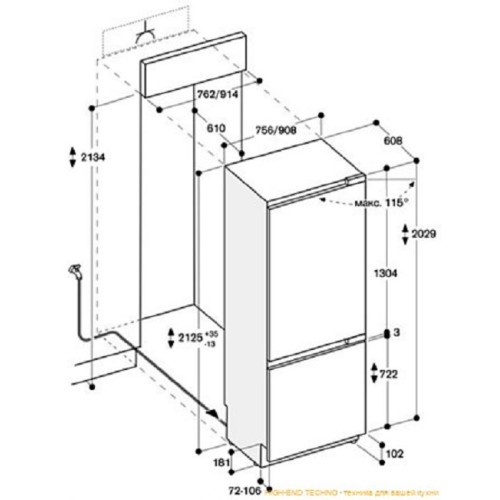 Встраиваемый холодильник Gaggenau RB 472-301 в Краснодаре