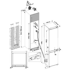 Встраиваемый холодильник Krona ZELLE RFR