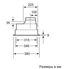 Встраиваемая вытяжка Neff D5855X1