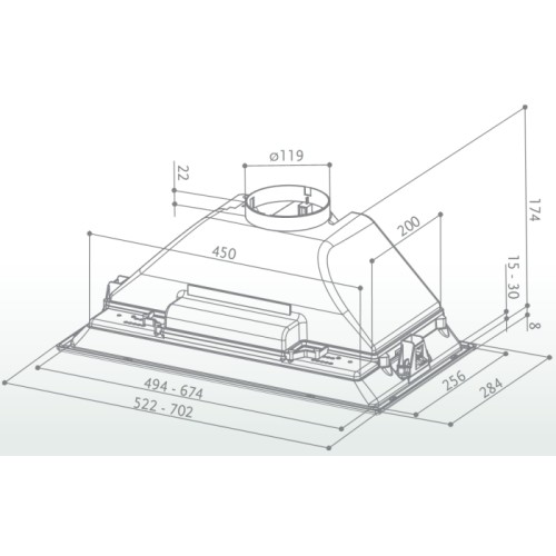 Встраиваемая вытяжка Faber INCA SMART C GR A70 в Краснодаре