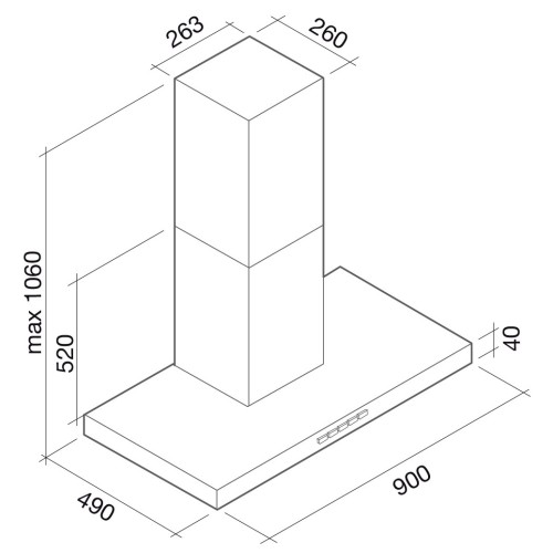Вытяжка Falmec STREAM STEEL 90 в Краснодаре