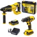 Дрель аккумуляторная STANLEY SCD 20 S2K + Перфоратор SBR 20