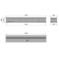 Встраиваемый электрический 3D-камин FireLine 1500 Blue Pro (с эффектом cинего пламени)