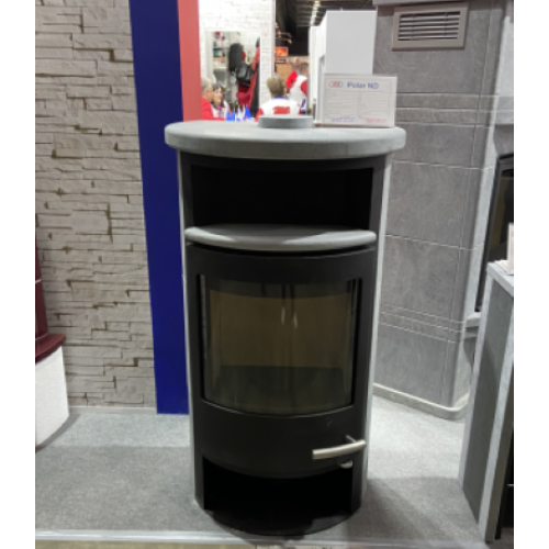 Дровяная печь ABX Apollo серая сталь, тальк с верхней плитой 