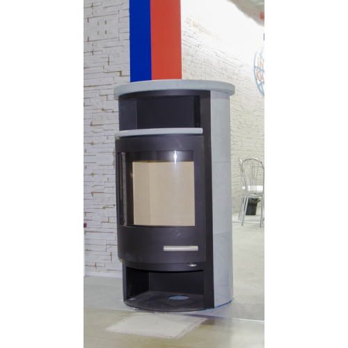 Дровяная печь ABX Apollo серая сталь, тальк с верхней плитой 