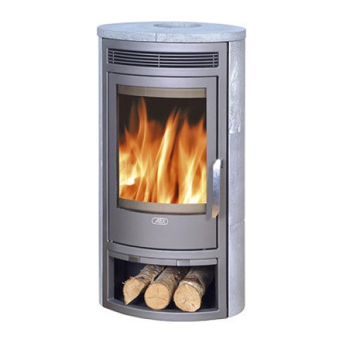 Дровяная печь ABX Arktis 4 черная сталь, тальк с верхней плитой 