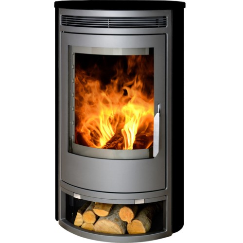 Готовый дровяной каминокомплект ABX Arktis 8 черная сталь 