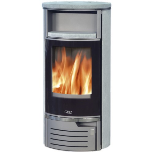 Дровяная печь ABX Atlantik 5 III серая сталь 