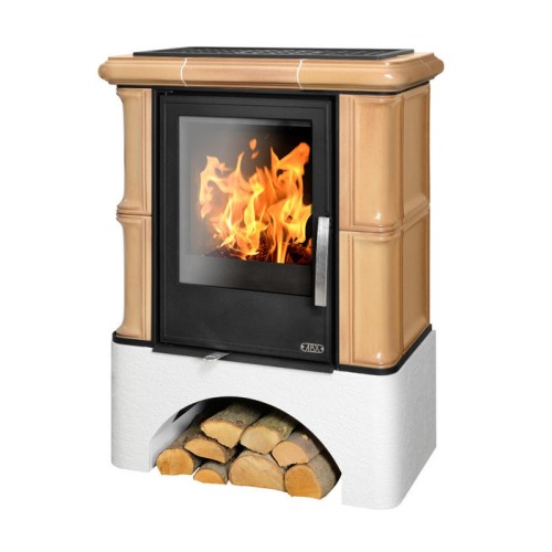 Дровяная печь ABX BAVARIA EXclusive белый цоколь, ахорн 