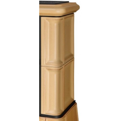 Дровяная печь ABX BAVARIA KI (6,9кВт в воду) кафельный цоколь, табак 