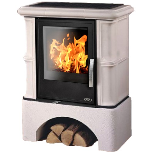 Дровяная печь ABX BAVARIA KI белый цоколь, ахорн 