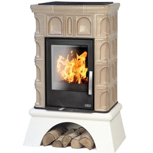 Дровяная печь ABX BRITANIA KI белый цоколь, ахорн 