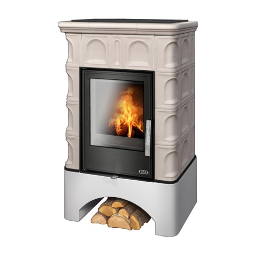 Дровяная печь ABX BRITANIA KPI белый цоколь, ахорн 