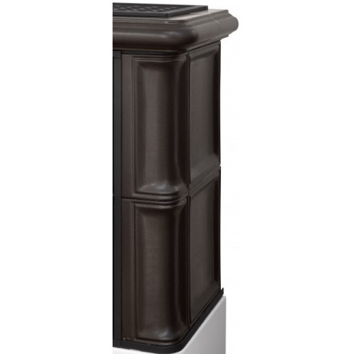 Дровяная печь ABX Bavaria EXclusive белый цоколь, черная 