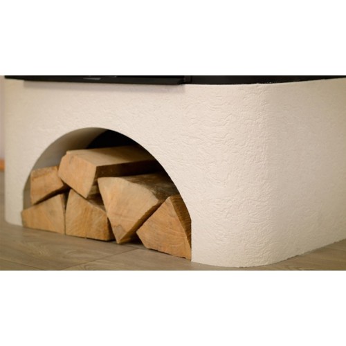 Дровяная печь ABX Bavaria EXclusive белый цоколь, табак 