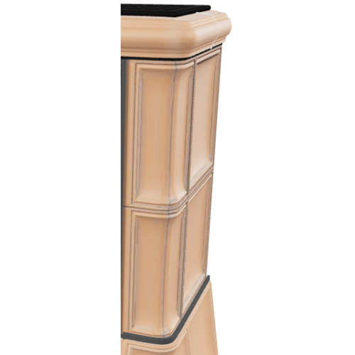 Дровяная печь ABX Bavaria EXclusive кафельный цоколь, табак 