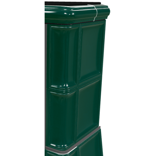 Дровяная печь ABX Bavaria Exclusive кафельный цоколь, бутылочное стекло 