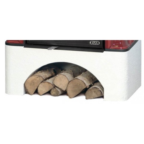 Дровяная печь ABX Bavaria KI белый цоколь, бордо 