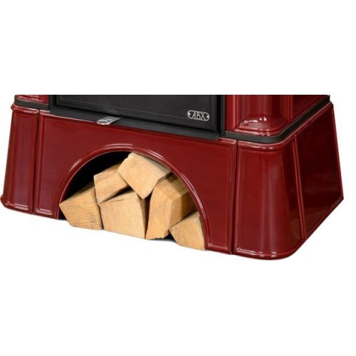 Дровяная печь ABX Bavaria KI кафельный цоколь, бордо 