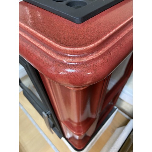 Дровяная печь ABX Bavaria K белый цоколь, бордо 