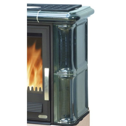 Дровяная печь ABX Bavaria K белый цоколь, бутылочное стекло 