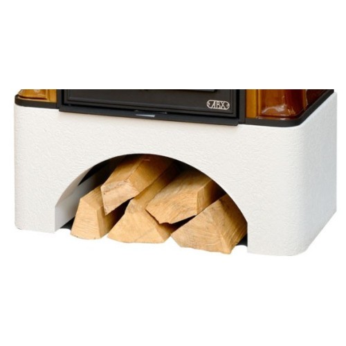 Дровяная печь ABX Bavaria K белый цоколь, каштан 