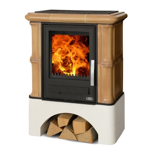 Дровяная печь ABX Bavaria K белый цоколь, табак 