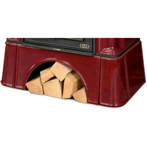 Дровяная печь ABX Bavaria K кафельный цоколь, бордо 