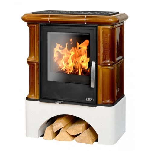 Дровяная печь ABX Bavaria LI белый цоколь, каштан 