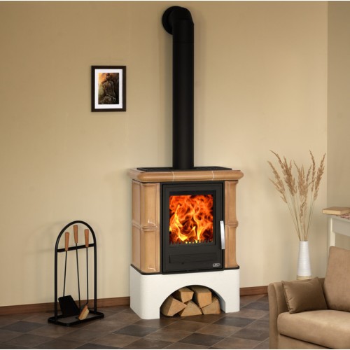 Дровяная печь ABX Bavaria L белый цоколь, табак 