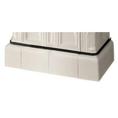 Дровяная печь ABX Britania Exclusive кафельный цоколь, перламутр 