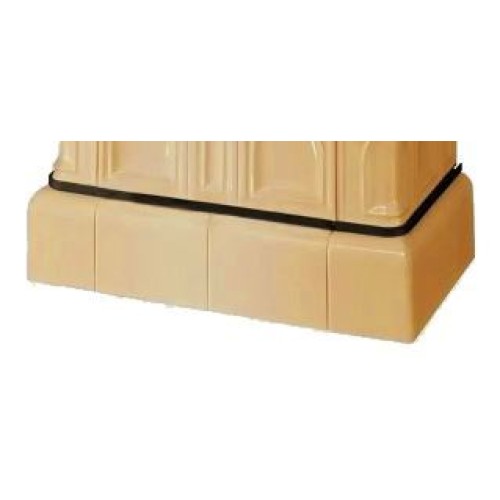 Дровяная печь ABX Britania Exclusive кафельный цоколь, табак 