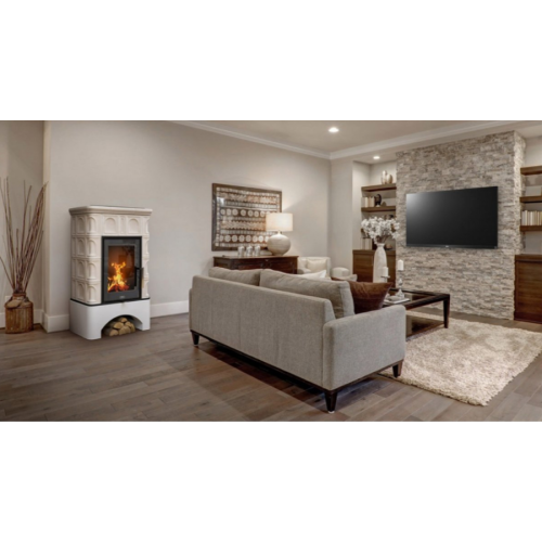 Дровяная печь ABX Britania LPI белый цоколь, ахорн 