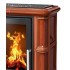 Дровяная печь ABX Britania LPI кафельный цоколь, коричневая 