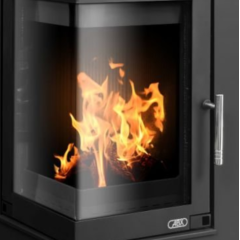Готовый дровяной каминокомплект ABX Dover I, черная сталь