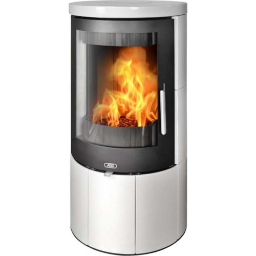 Дровяная печь ABX GALICIE кафельная, перламутр 