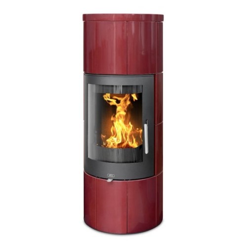 Дровяная печь ABX GALIE I кафельная, бордо 