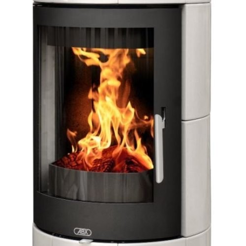 Дровяная печь ABX Galie I кафельная, перламутр 