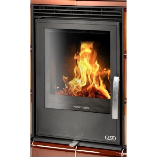 Дровяная печь ABX Helvetia KPI кафельный цоколь, коричневая 