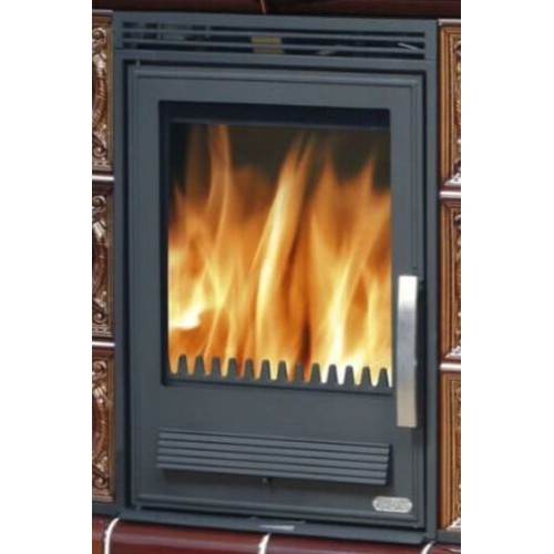 Дровяная печь ABX Helvetia KP кафельный цоколь, коричневая 