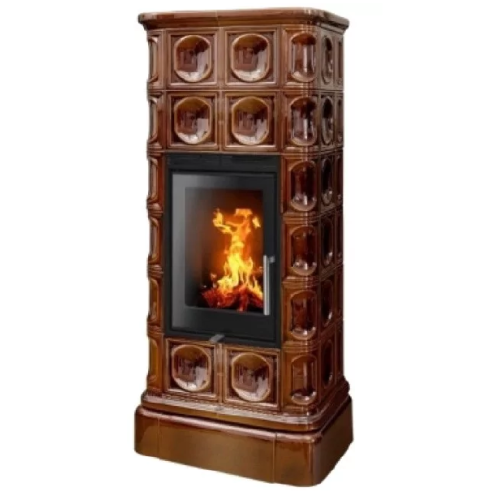 Дровяная печь ABX Kaledonie EXclusive L средняя, коричневая 