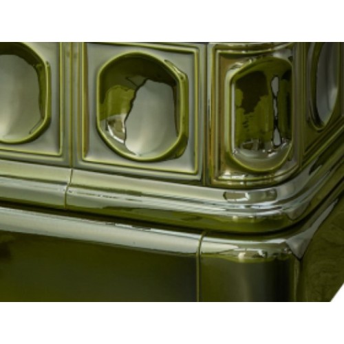 Дровяная печь ABX Kaledonie EXclusive XL высокая, зеленая 